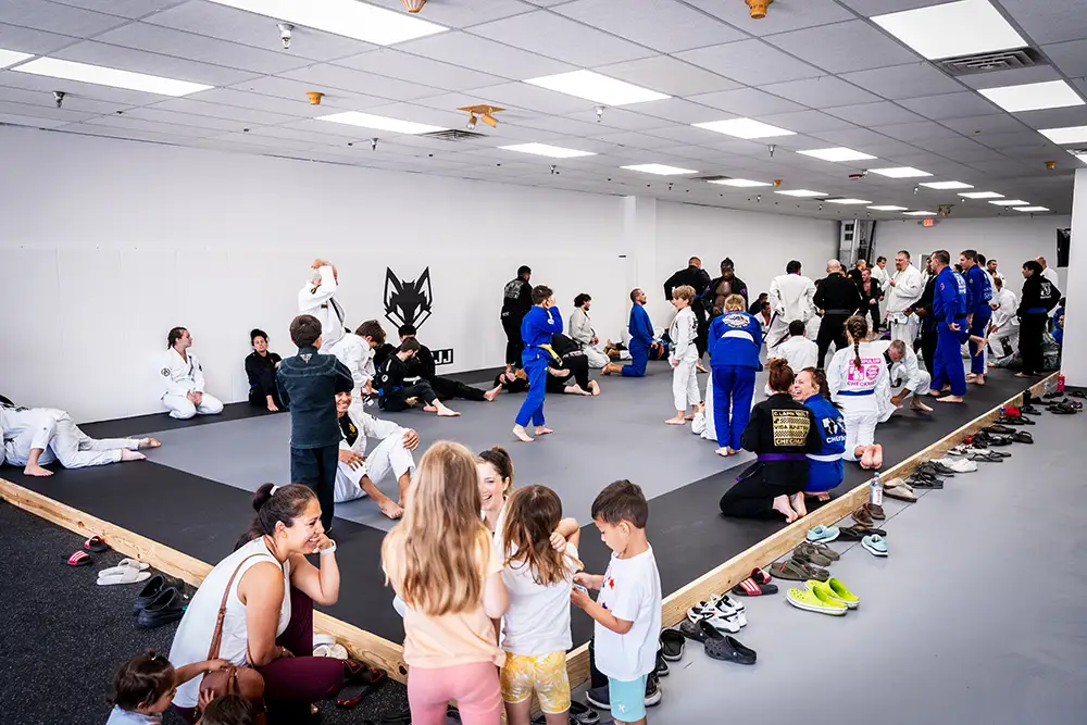 Many students attending a class at the best jiu jitsu school in Slidell LA, Raposo BJJ Academy